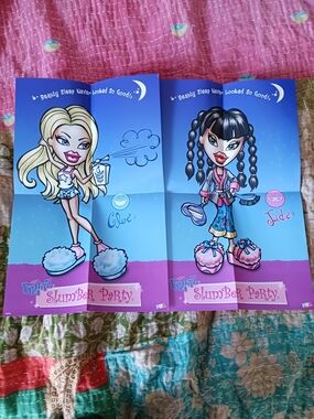 Bratz Slumber Party Poster Lot of 2 Cloe and Jade